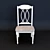 Contemporary Beige Buttermilk Chair 3D model small image 2