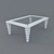 Elegance in White: Nicky Haslam Coffee Table 3D model small image 1