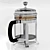 Modern Frenchpress for Perfect Brewing 3D model small image 2