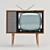 Retro TV: Old Vintage Charm 3D model small image 1