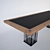 Elegant Walnut & Glass Dining Table 3D model small image 3