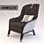 Giorgetti Massimo Scolari: Elegant Wood and Upholstered Seating 3D model small image 1