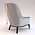 Giorgetti Massimo Scolari: Elegant Wood and Upholstered Seating 3D model small image 2