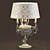 Elegant Ivory Table Lamp with Crystal Details 3D model small image 1