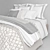 Luxury Linen Bedding Set 3D model small image 3