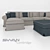 Modular Swan Cambridge Sofa 3D model small image 2