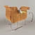 Festive Rattan Sleigh 3D model small image 3