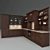 Cesar Elite Kitchen: Sleek and Stylish 3D model small image 2