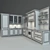 Cesar Elite Kitchen: Sleek and Stylish 3D model small image 3