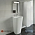 DEA Washbasin: Modern Design, Ideal for Any Bathroom 3D model small image 1
