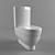 Vitra Form500 Compact Wall-Mounted Toilet 3D model small image 1