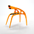 Camaro-inspired Plastic Chair 3D model small image 2