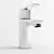 Sleek Eurostyle Basin Mixer 3D model small image 1