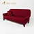 Smania Manta Sofa: Italian Elegance in Fabric 3D model small image 1