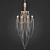 Arteriors Mirabelle Glass Chandelier 3D model small image 1