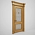 Title: Mars-2 Classic Stained Glass Door 3D model small image 1