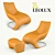 Leolux Darius: Stylish Armchair for Ultimate Comfort 3D model small image 1