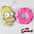 Simpson Donut Pillows: Homer's Sweet Dreams 3D model small image 1