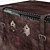 Vintage Treasure Chest 3D model small image 2