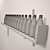 Bottle-themed Decor Shelf 3D model small image 3