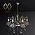 Pearlescent Barcelona Chandelier 3D model small image 1