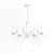 Pearlescent Barcelona Chandelier 3D model small image 2