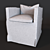 Belgian Slipcover Armchair: Elegant & Versatile 3D model small image 3