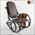 Elegant Rocking Chair with Unique Textures 3D model small image 1