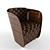 Cloudy Stitched Armchair 3D model small image 1