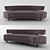 Luxury Holly Hunt Sofa 3D model small image 1