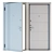 YurStal Line: Modern Steel Doors 3D model small image 1