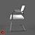 Sleek Modern Chair 3D model small image 2