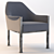 Sejour Side Chair: 3D Model with High and Low Poly Version 3D model small image 2