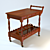 Mirandola M1082 - Arena Collection: Serving Trolley with Shelves & Drawers 3D model small image 2