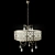 Classic Parola Chandelier - Odeon Light 3D model small image 1