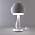 Botero Table Lamp - Modern White Metal and Polyurethane Design 3D model small image 1