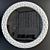 Glam Round Mirror 120cm 3D model small image 1
