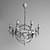 MW-LIGHT Castle Black Metal Chandelier 3D model small image 2