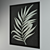 Exquisite Palm Leaf Decor 3D model small image 2