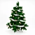 Festive High Poly Christmas Tree 3D model small image 1