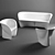 Modern Biophilia Sofa Set 3D model small image 1