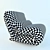 TATTOMI Contract Armchair: Versatile and Stylish 3D model small image 3