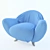 Modern Armchair: Giovannetti Momma 3D model small image 1