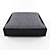 Modern Leather Pouf: Sleek, Stylish Comfort 3D model small image 3