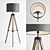 Harley Tripod Floor Lamp: Sleek and Stylish Lighting 3D model small image 1