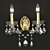 Luxurious Crystal Sconce by Tesoro AP2 3D model small image 1