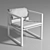 Modern Bruhl Muskat Armchair 3D model small image 2