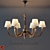 Rustic Pine Chandelier (Celeste) 3D model small image 1