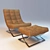 James Nickel Leather Seat Luxury 3D model small image 1