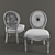 Classic Macrame Chair, Art - Mat16b 3D model small image 2